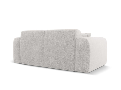 Cosmopolitan Design Bank Nolio 2-zits, chenille, lichtgrijs - 95x170x72cm