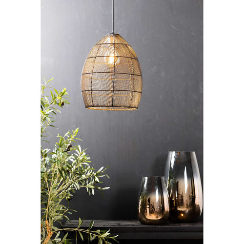 Light & Living hanglamp Meya - 30x30x37 - zwart