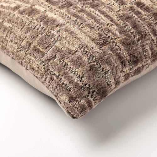 REMUS - sierkussen 45x45 cm - bouclé - Driftwood - taupe