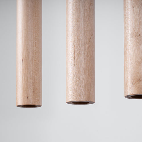 Sollux Lighting Hanglamp PASTELO 5L hout - 45x5x100cm