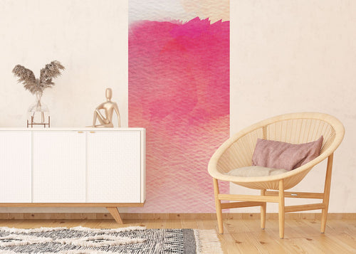 Sanders & Sanders poster figuratief motief roze - 90 x 270 cm - 601064