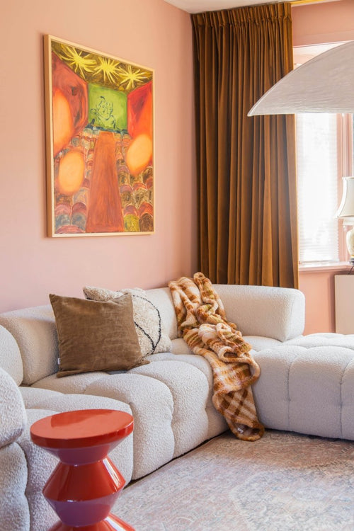 Interieur05 Vintage vloerkleed Ethel Bruin - 290 x 200 cm - vtwonen shop