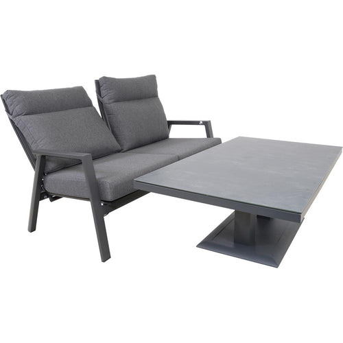 Lesli Living loveseat Ohio - grijs - 152x81x98cm
