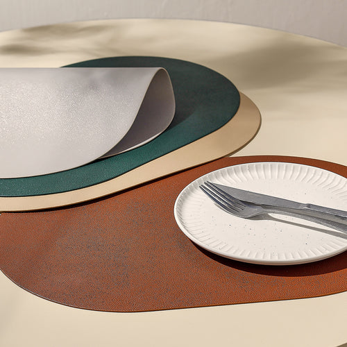 Salt & Pepper - Placemat 45x30cm ovaal groen Tabletop - Set van 4