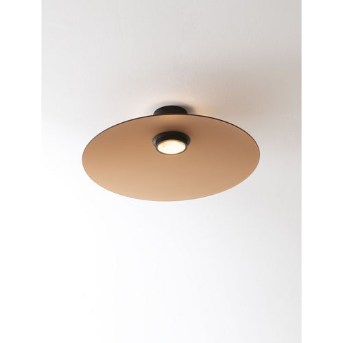 Nova Luce POLIFEMO Halfverzonken plafondlamp in mokkabruin of zandzwart, LED, 17W, 1360lm, 3000K
