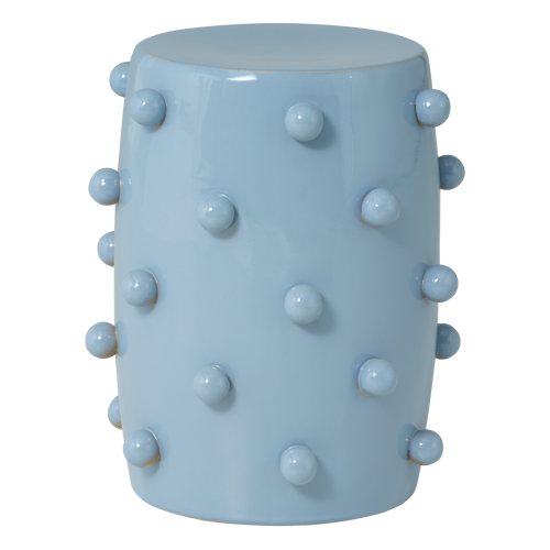 vtwonen decoratieve bijzettafel ø39x46 cm Knobs - Keramiek - Lichtblauw - 46x39x39