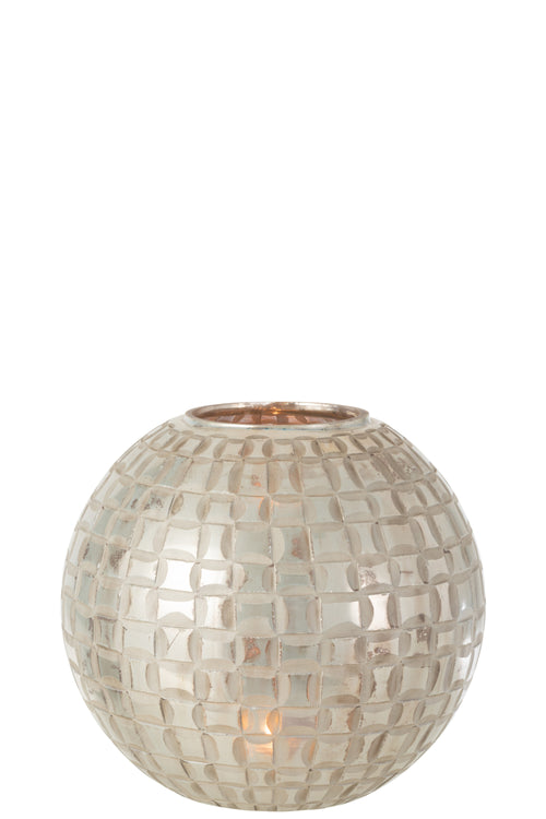 J-Line kaarshouder Alara - glas - grijs - large - vtwonen shop