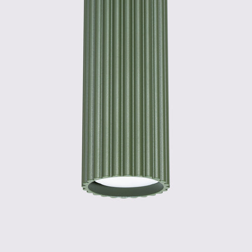 Sollux Lighting Hanglamp KARBON 3L olijfgroen - 45x6,5x98cm