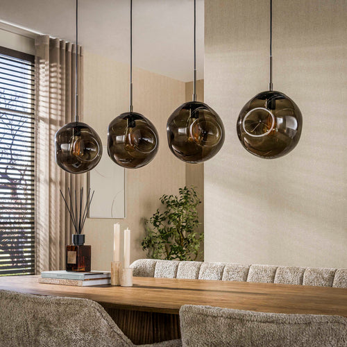Giga Living Hanglamp Stellar - Bruin Metaal - 130x25x150cm