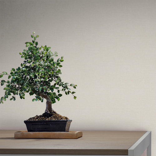 Sanders & Sanders behang linnenstructuur beige - 53 cm x 10 m - 640428 - vtwonen shop