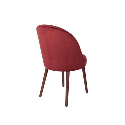 Dutchbone Barbara Eetkamerstoelen Rood - Set van 2 - vtwonen shop