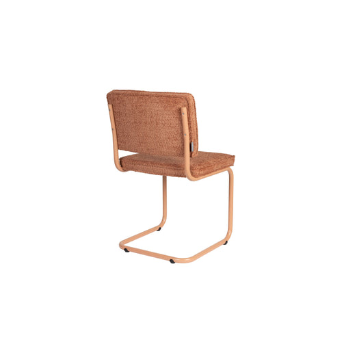 Zuiver Ridge Soft Eetkamerstoelen  Terracotta - Set van 2 - vtwonen shop