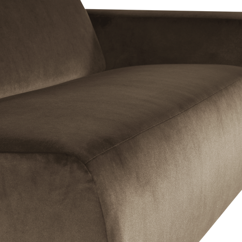 WOOOD 1,5-zits bank arm rechts Mojo Base - Velvet - Taupe - 74x145x97