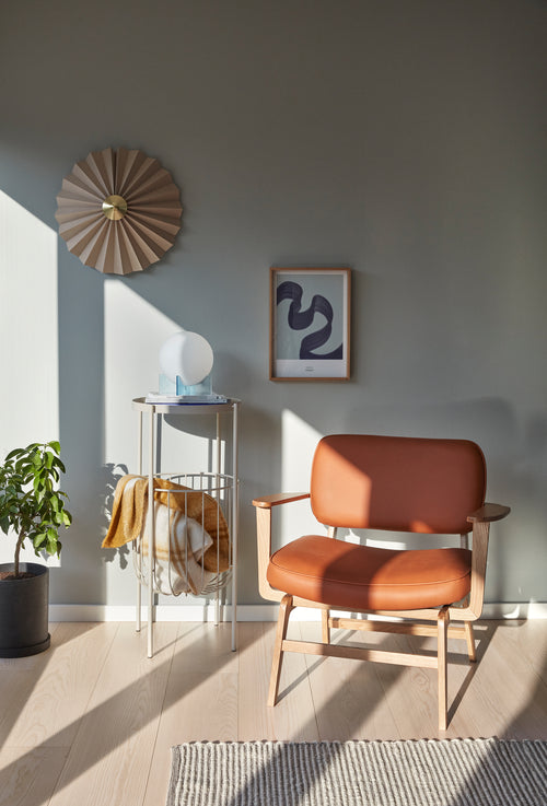 Hübsch wandlamp Pliss - katoen/ijzer - ø48xh16cm, e27