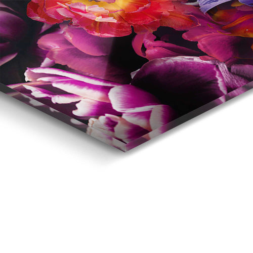 Reinders Floral Majesty glasschilderij -  meerkleurig/multi color - woonkamer - 78x116cm