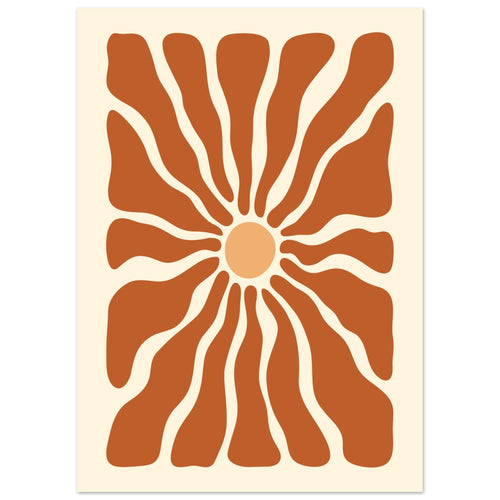 Artfulprints  Boho - Ibiza sun   poster 50x70 cm