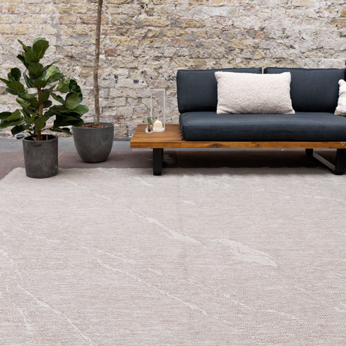 Buitenkleed Marble - Naturel/wit - dubbelzijdig - EVA Interior - 160 x 230 cm