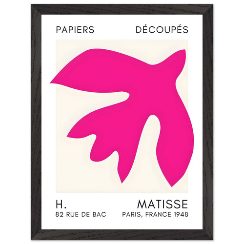 Artfulprints Poster met Lijst Matisse – Floating forms pink   - 30x40 cm - Roze