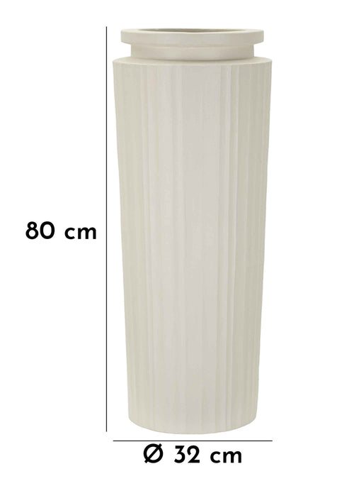 Mauro Ferretti vaas - 32x80 cm - crème