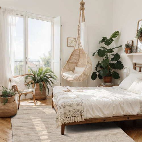 AFK Living vloerkleed Marius - handgemaakt - 70% Nieuw-Zeelandse wol, 30% jute - 120 x 170 cm - vtwonen shop