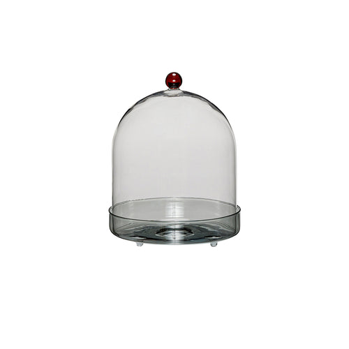 Hübsch koepel Flora - glas - ø16xh22cm