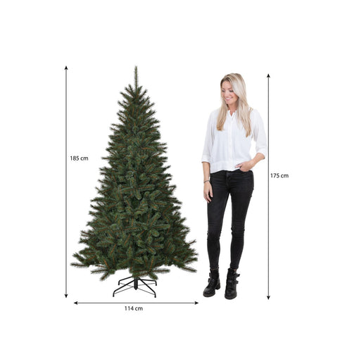 Black Box Trees Toronto Kerstboom - Kunstboom met Scharnierconstructie voor Snel en Eenvoudig Opzetten - Kerstversiering met Wit Bevroren Effect -