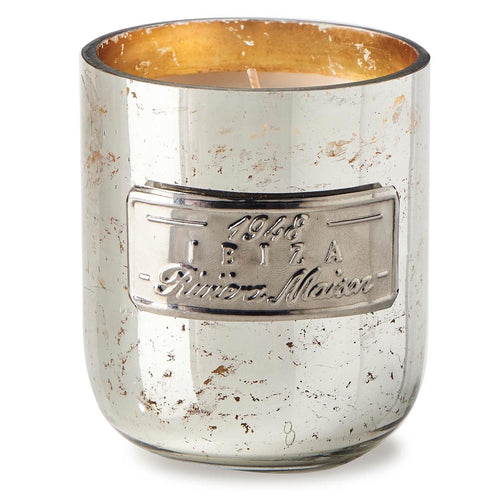 Rivièra Maison RM Scented Candle Ibiza - Paraffine, Glas - Zilver - vtwonen shop