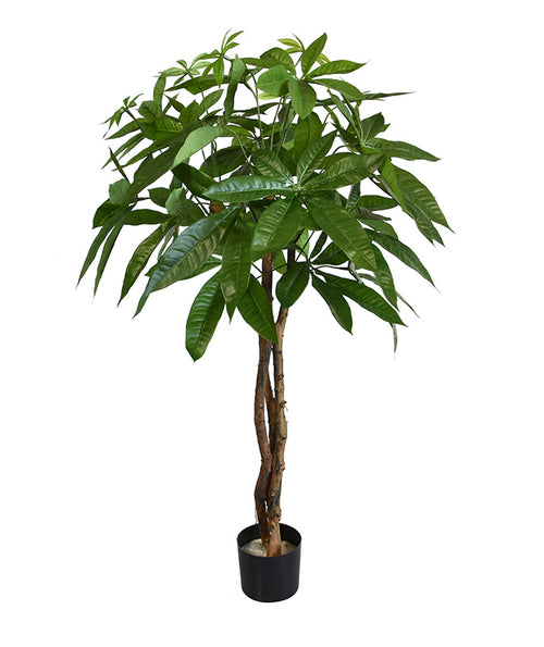 Maxifleur Pachira bal kunstplant op stam 75cm
