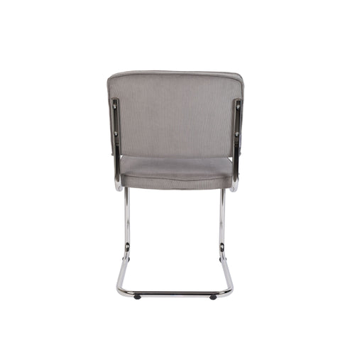 Zuiver Ridge Rib Eetkamerstoelen Lichtgrijs - Set van 2 - vtwonen shop