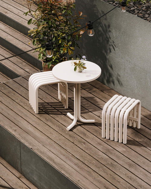 noo.ma Nokk designkruk Forest Green - staal, 45 x 45 x 34 cm