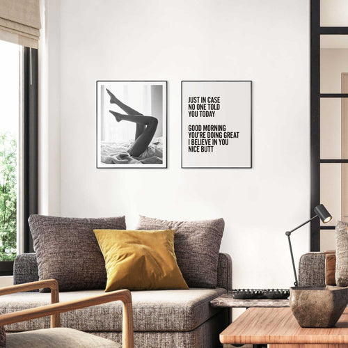 Reinders Body schilderijen set -  zwart - slaapkamer - 50x40cm