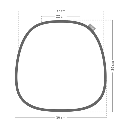 Nolon Jut Stoelkussen Grijs melange - vtwonen shop