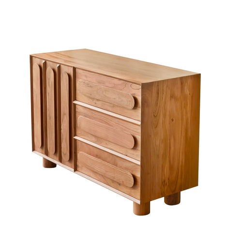 Tikamoon Badmeubel van massief acaciahout 120 cm - Naturel