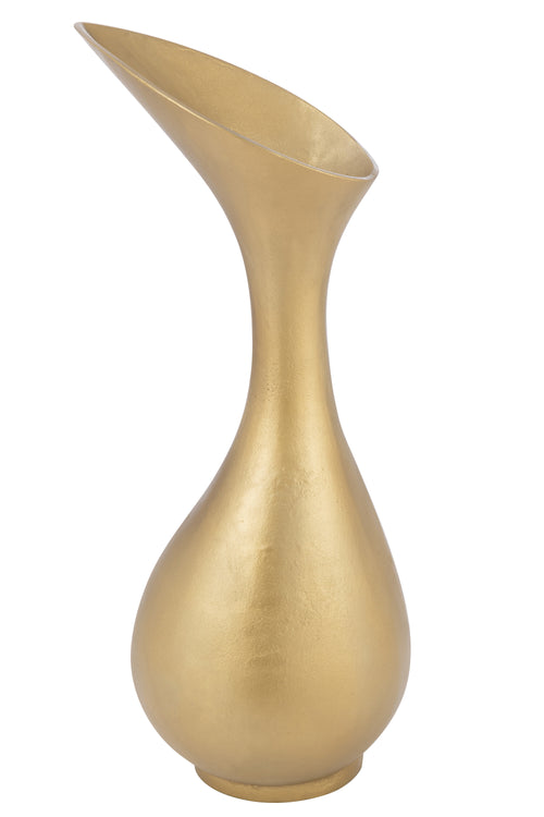 J-Line vaas Olivia - aluminium - goud - large - 77 cm hoog - vtwonen shop