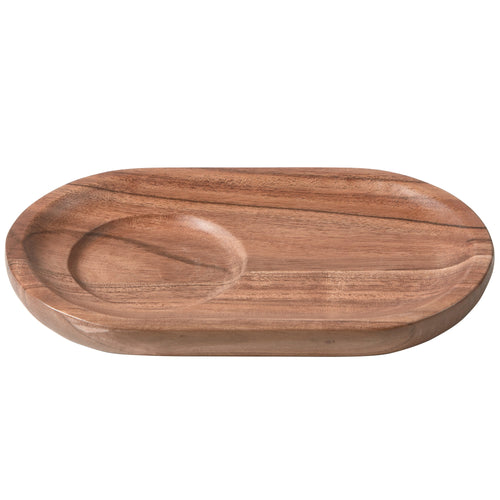 WOOOD serveer plateau Josje - Acacia Hout - Naturel - Set van 8 - vtwonen shop