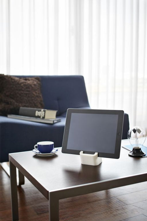 Yamazaki Tablethouder - vierkant - Wit