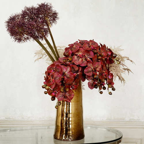 Sia Deco Kunstmatige Atropurpureum Allium Stengel - Oranje - H89 - vtwonen shop