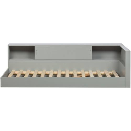 WOOOD hoekbed Connect - Grenen - Betongrijs - 60x213x118 - vtwonen shop