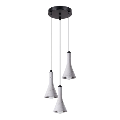 Sollux Lighting Hanglamp REA 3P beton - 27x27x115cm