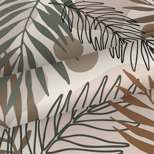 ESTAhome behang bladeren beige en vergrijsd groen - 50 x 900 cm - 139822 - vtwonen shop