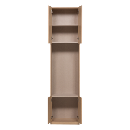 WOOOD smalle half open opbergkast Build - Eiken Fineer - Naturel - 215x54x41