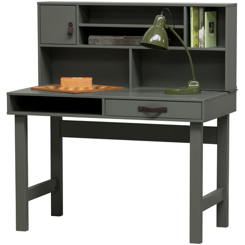 vtwonen kistbank 120 cm & bureau 110 cm Stage - Grenen - Soap - 36x120x50/122x110x58