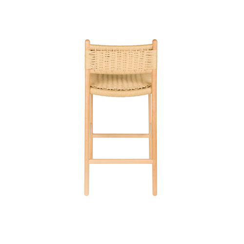Dutchbone Cecile Barkruk rugleuning 67,5 cm Naturel