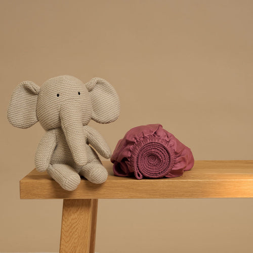 Coco & Cici - Kids - Hoeslaken TENCEL Twill Dusty Rose - 70x145x15