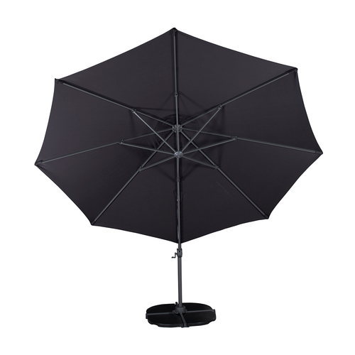 Nest outdoor Brandon Zweefparasol Zwart Ø 350 cm - vtwonen shop