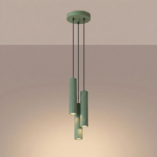 Sollux Lighting Hanglamp KARBON 3P salie - 19,5x19,5x108cm