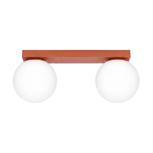 Sollux Lighting Plafondlamp YOLI 2 rode oker - 34,5x12x14,5cm