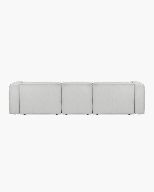 noo.ma Lobi hoekbank 4-zits corduroy Chalk Grey - 318x154x73,5 cm