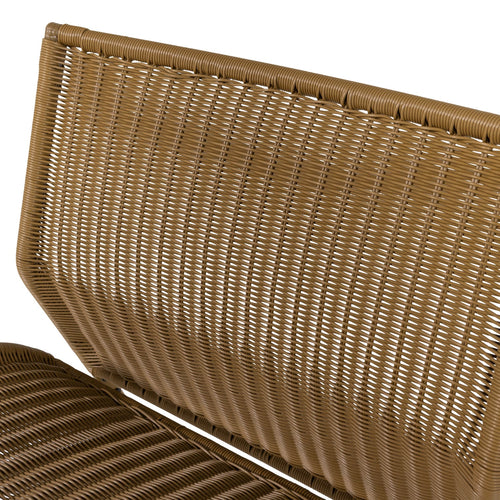 WOOOD tuin loungestoelen West - Kunststof - Honinggeel - Set van 2