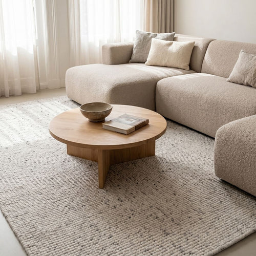 DÉJA Living Vloerkleed Bela - Lichtgrijs Wol - 200x290cm